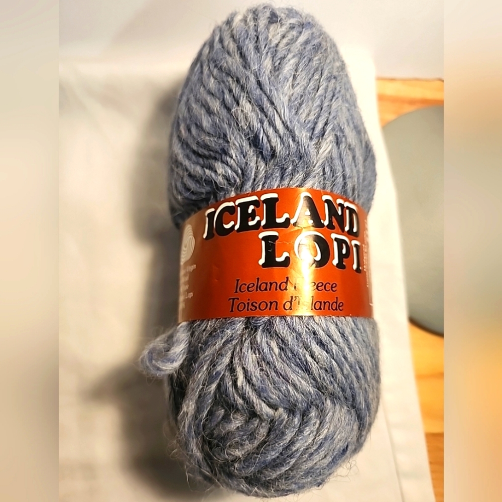 New Skein ICELAND LOPI Light Blue Yarn Pure Wool 100gm / 110yd GRAINS